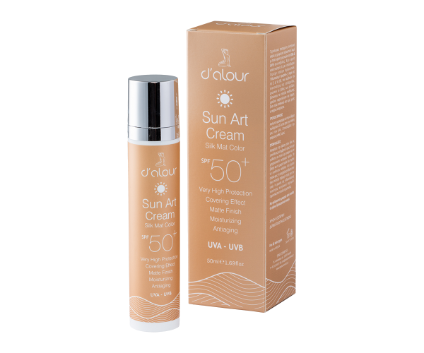 Sun Art Cream SPF 50+ Silk Mat Color (Natural tint)