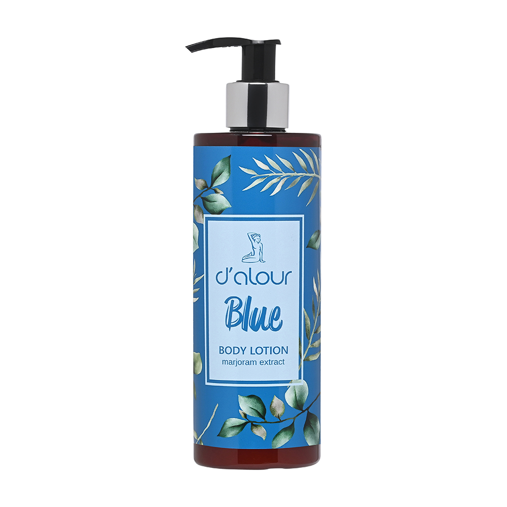 Blue body lotion