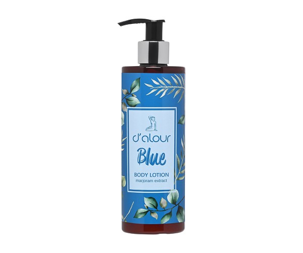 Blue body lotion