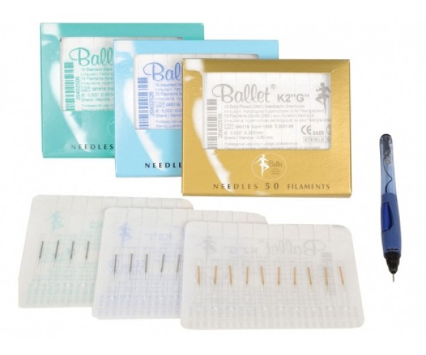 Βελόνες Ballet αποστειρωμένες ηλεκτρολυτικής αποτρίχωσης 